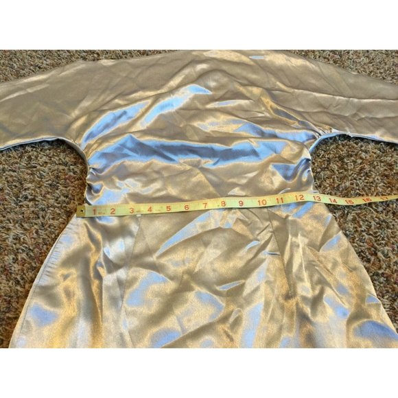 NWT OC Order Plus Metallic silver dress Asymmetric - Picture 4 of 9